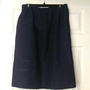 BONWORTH Size LP Navy Straight Skirt